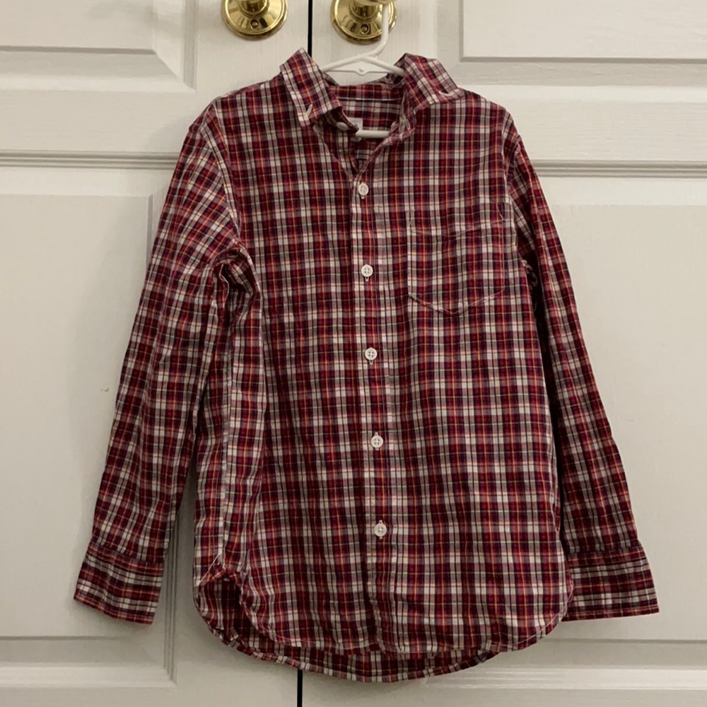 BOYS PLAID BUTTON DOWN GAP KIDS